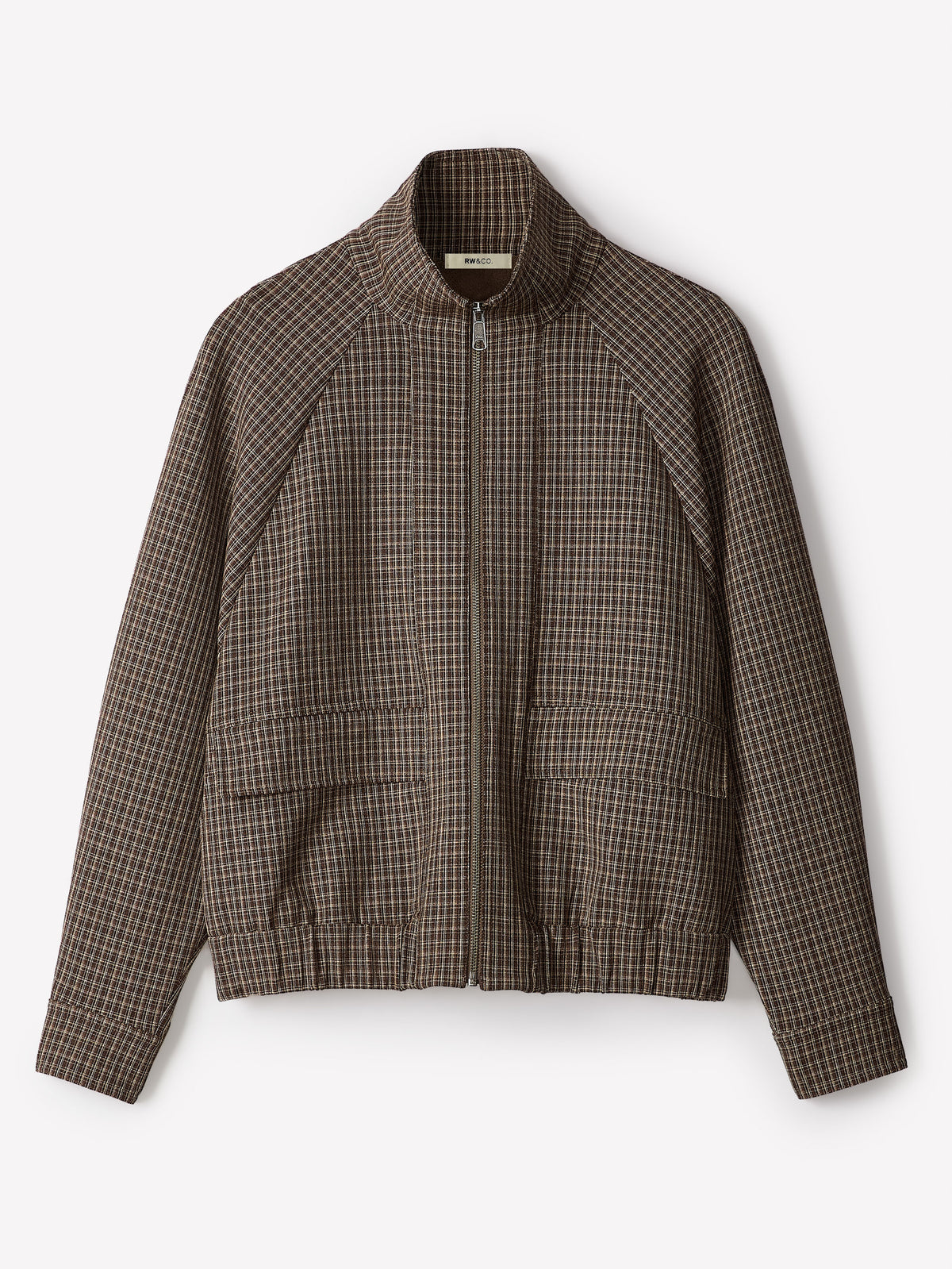 Plaid Bomber Jacket