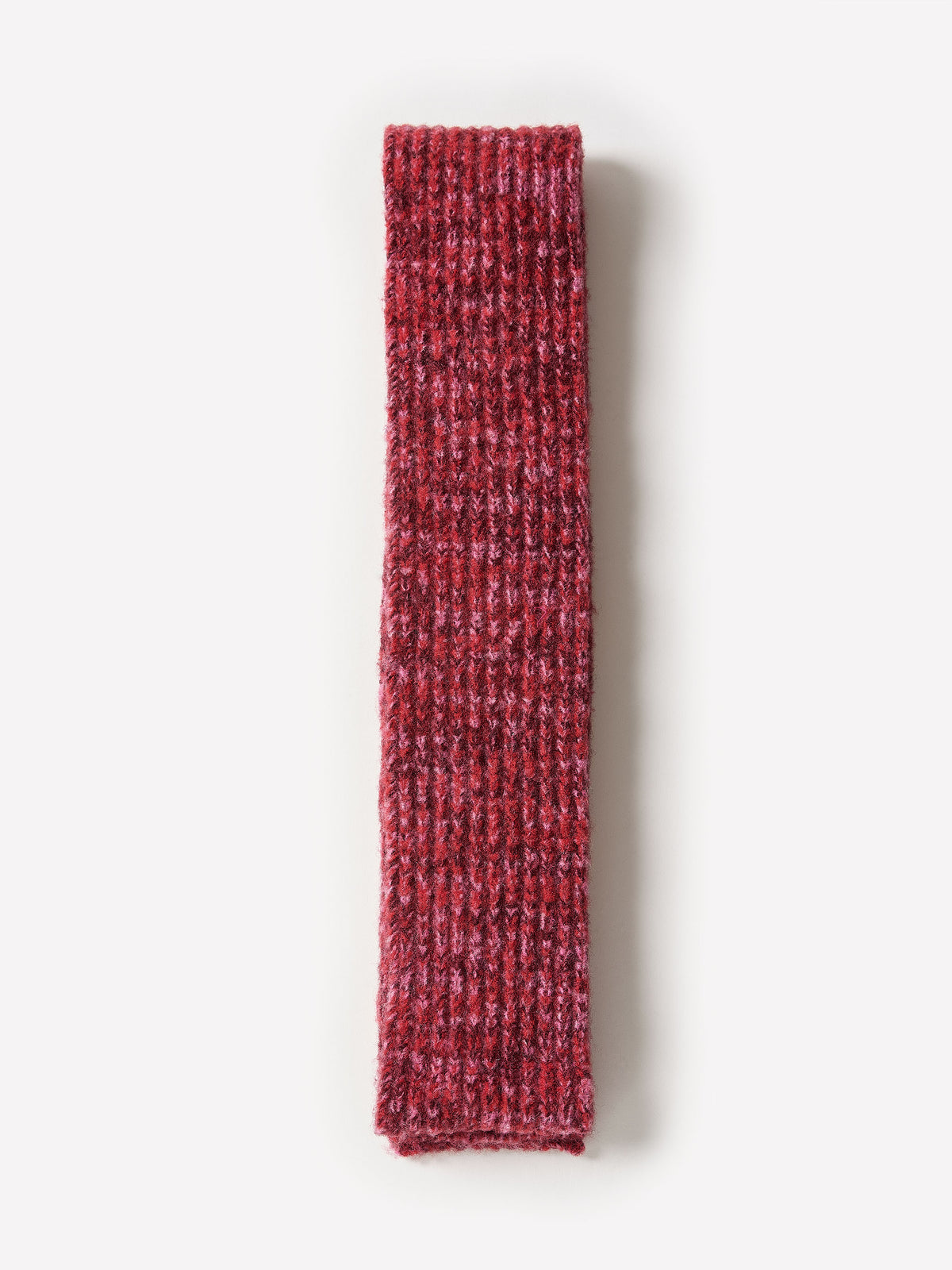 Wool Blend Marled Knit Oblong Scarf