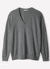 Long-Sleeve V-Neck Oversized Merino Sweater