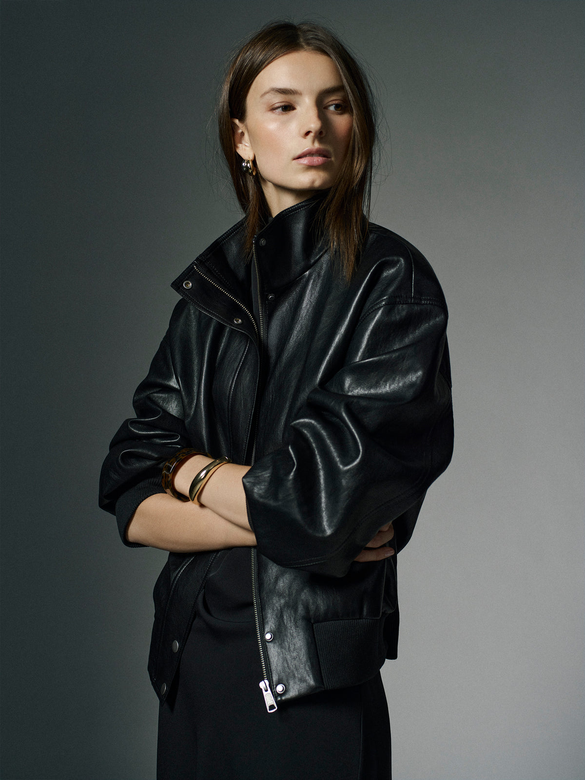 Faux Leather Jacket