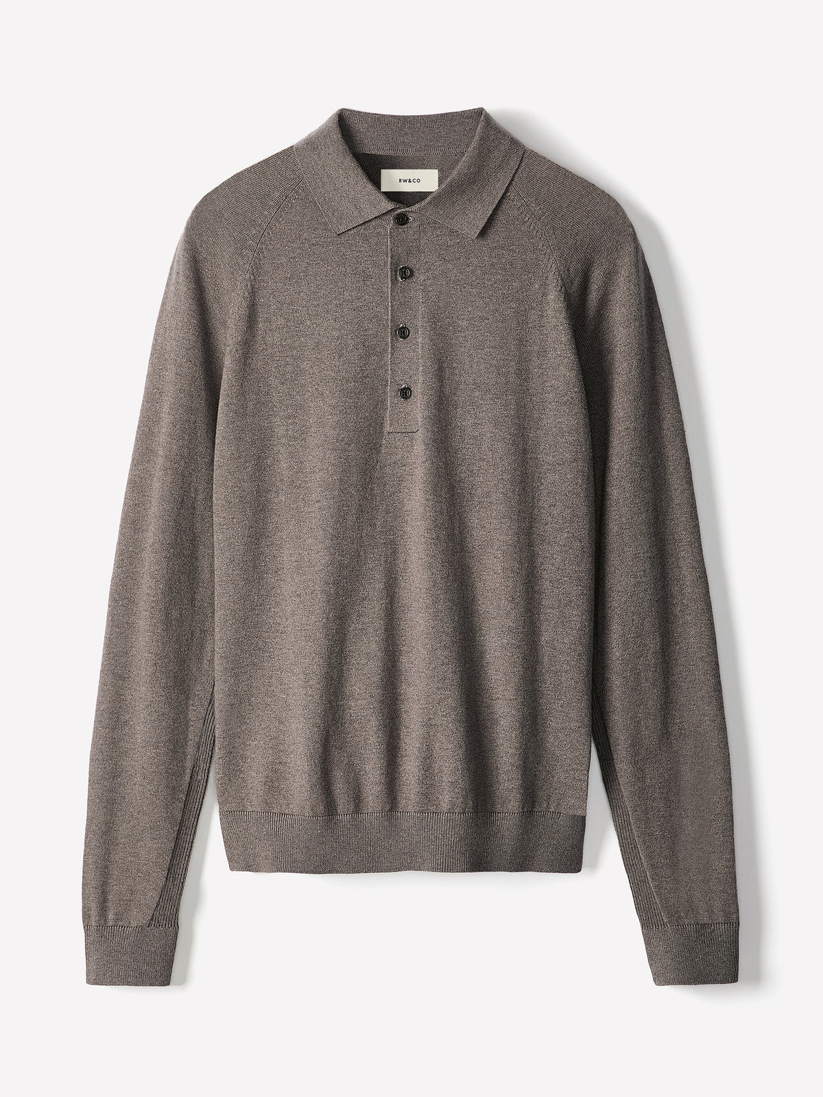 Long-Sleeve Polo Sweater