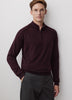 Long-Sleeve Half-Zip Mock-Neck Sweater
