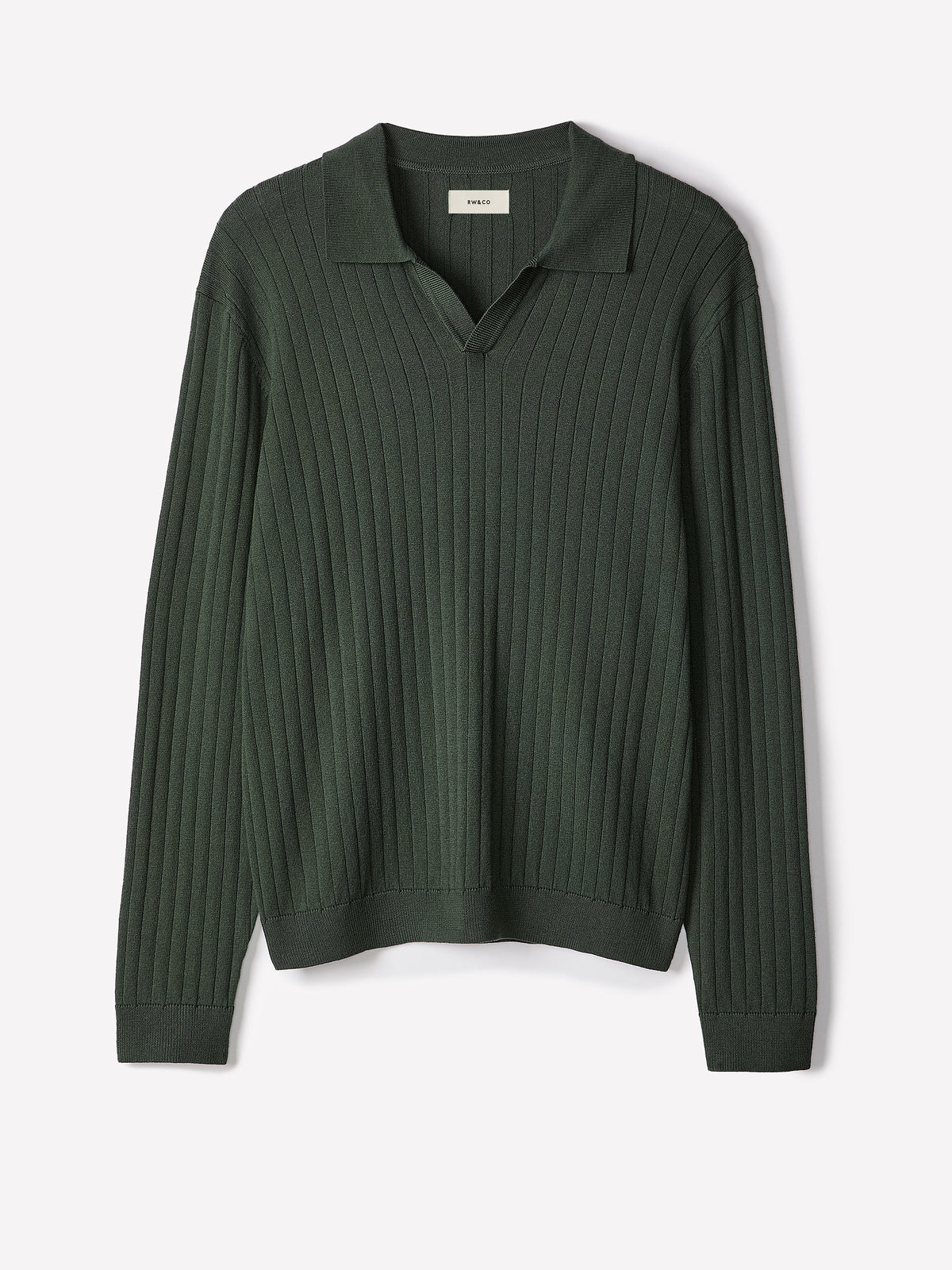 Long-Sleeve Sweater with Johnny Collar