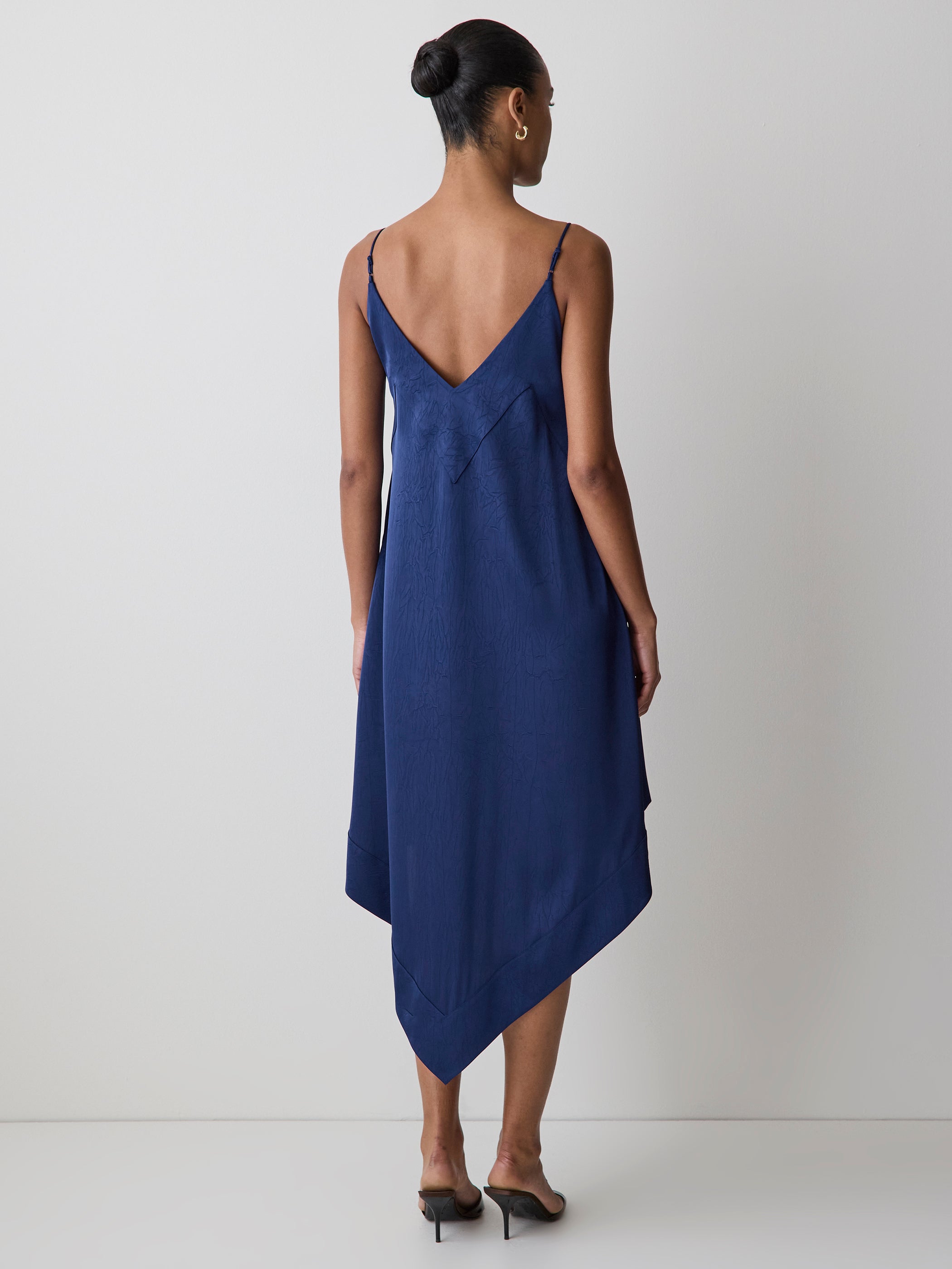 Sleeveless V-Neck Midi Dress