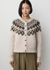 Alpaca Blend Fairisle Cardigan with Merino Wool
