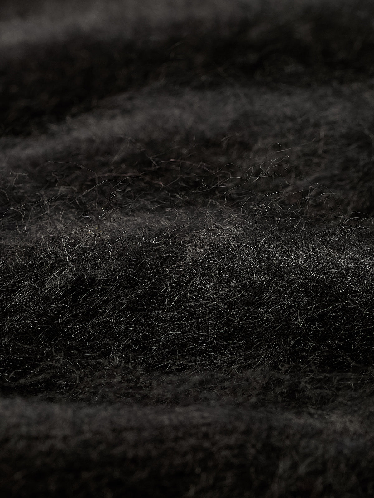 Long-Sleeve V-Neck Hairy Merino Sweater