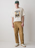 Loose Straight-Leg Pleated Chino Pant
