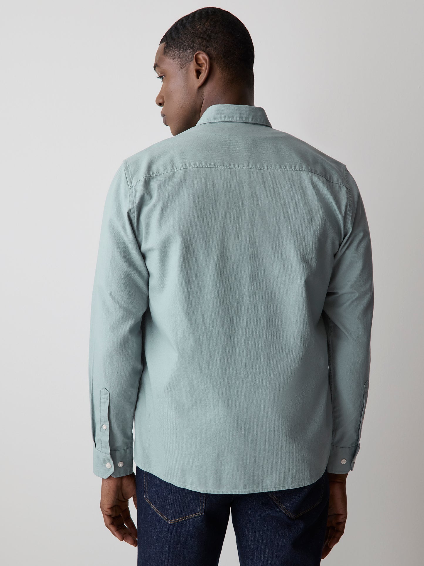 Chemise Texturée à Manches Longues