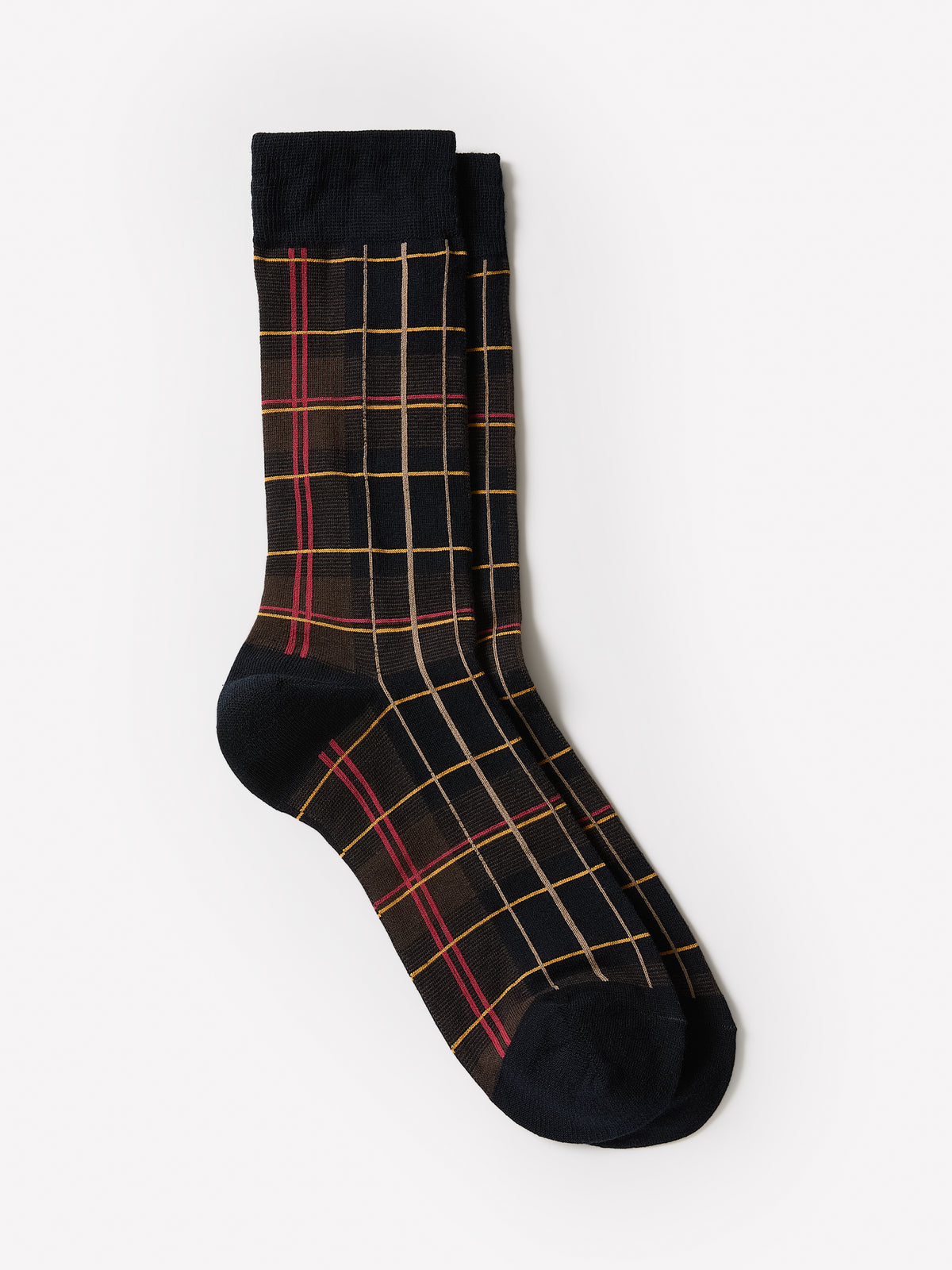 Men's Knit Socks Heritage Plaid Cotton Blend