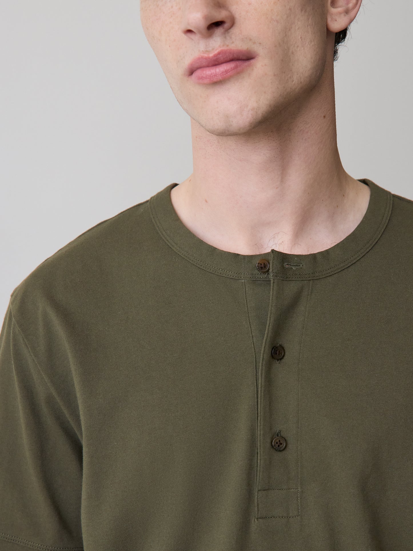 Short-Sleeve Henley T-Shirt