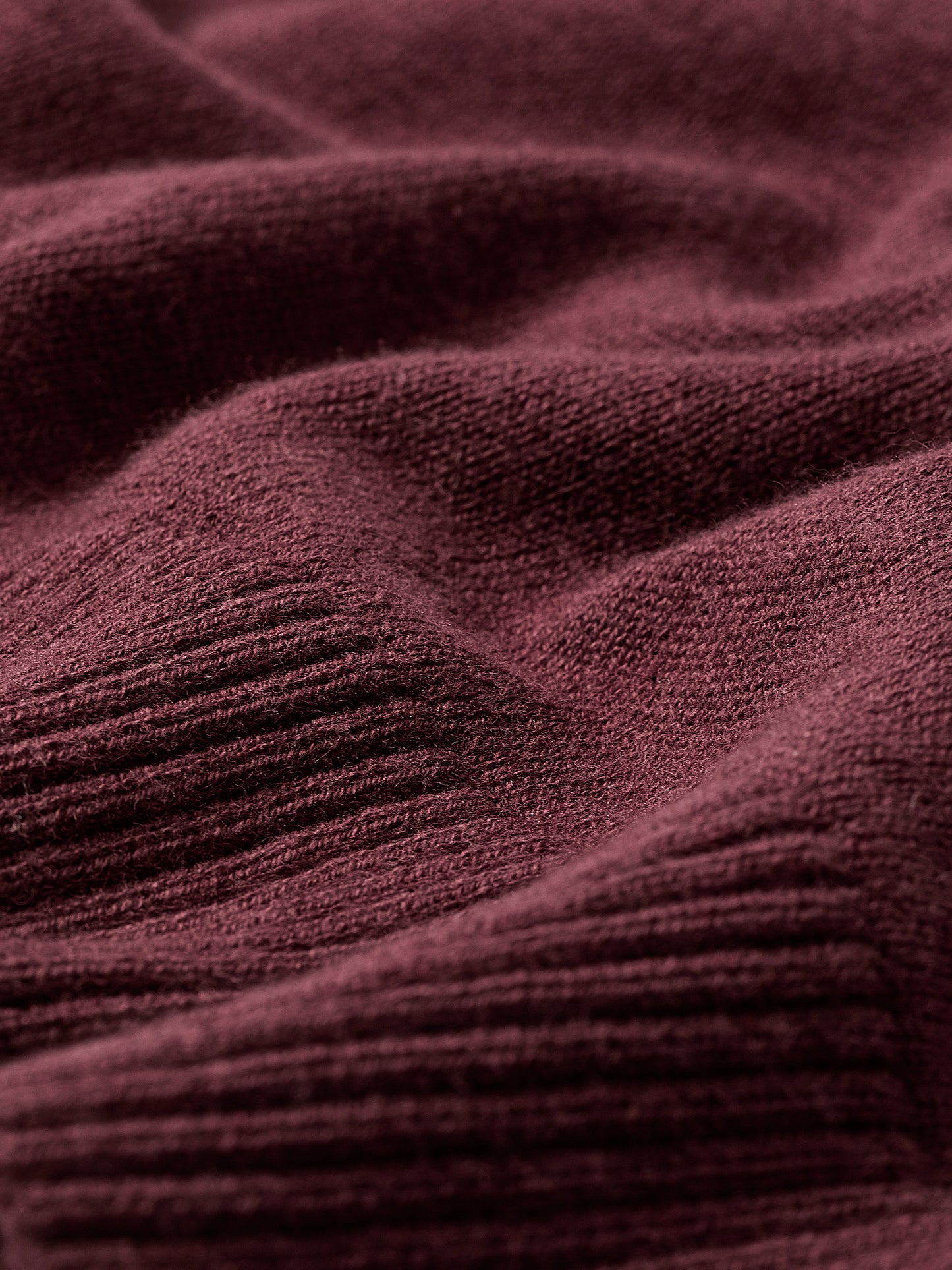 Knit Cotton Blend Crew Neck Sweater