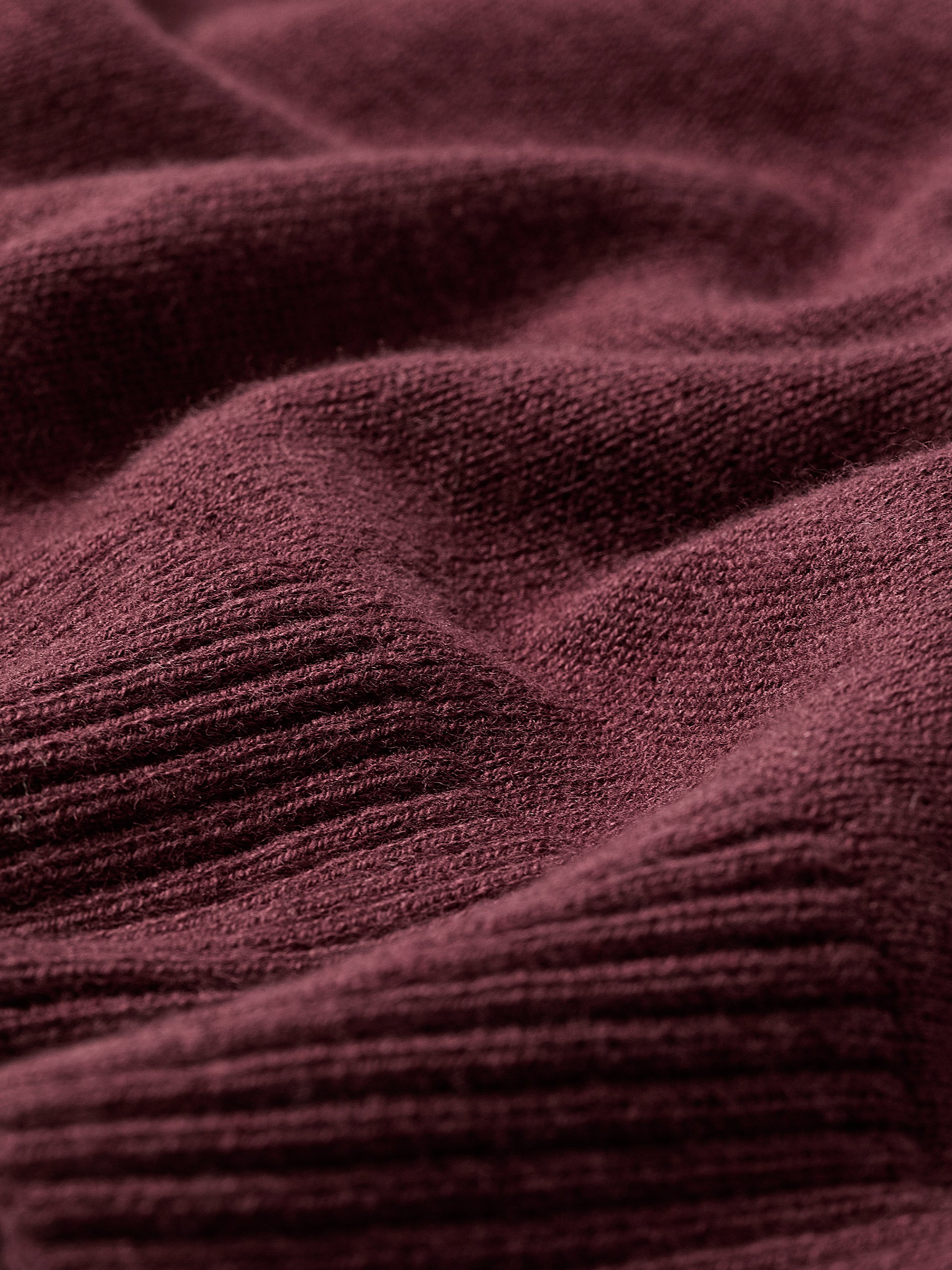Knit Cotton Blend Crew Neck Sweater