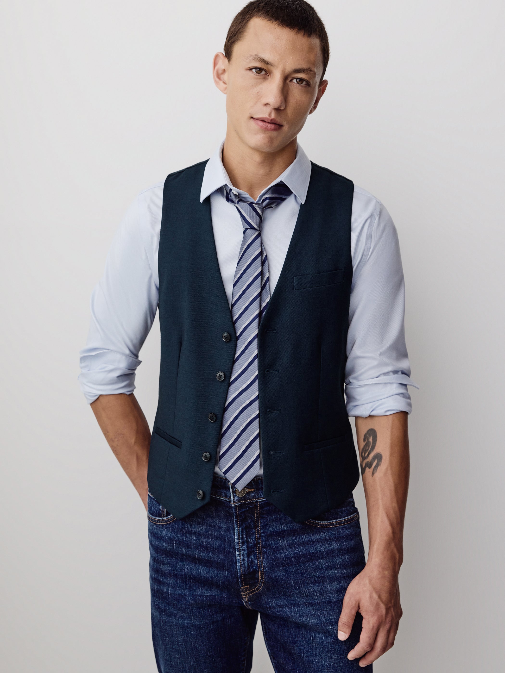Essential Navy Suit Vest