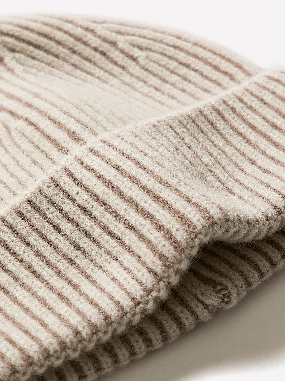 Two-Tone Lambswool Beanie