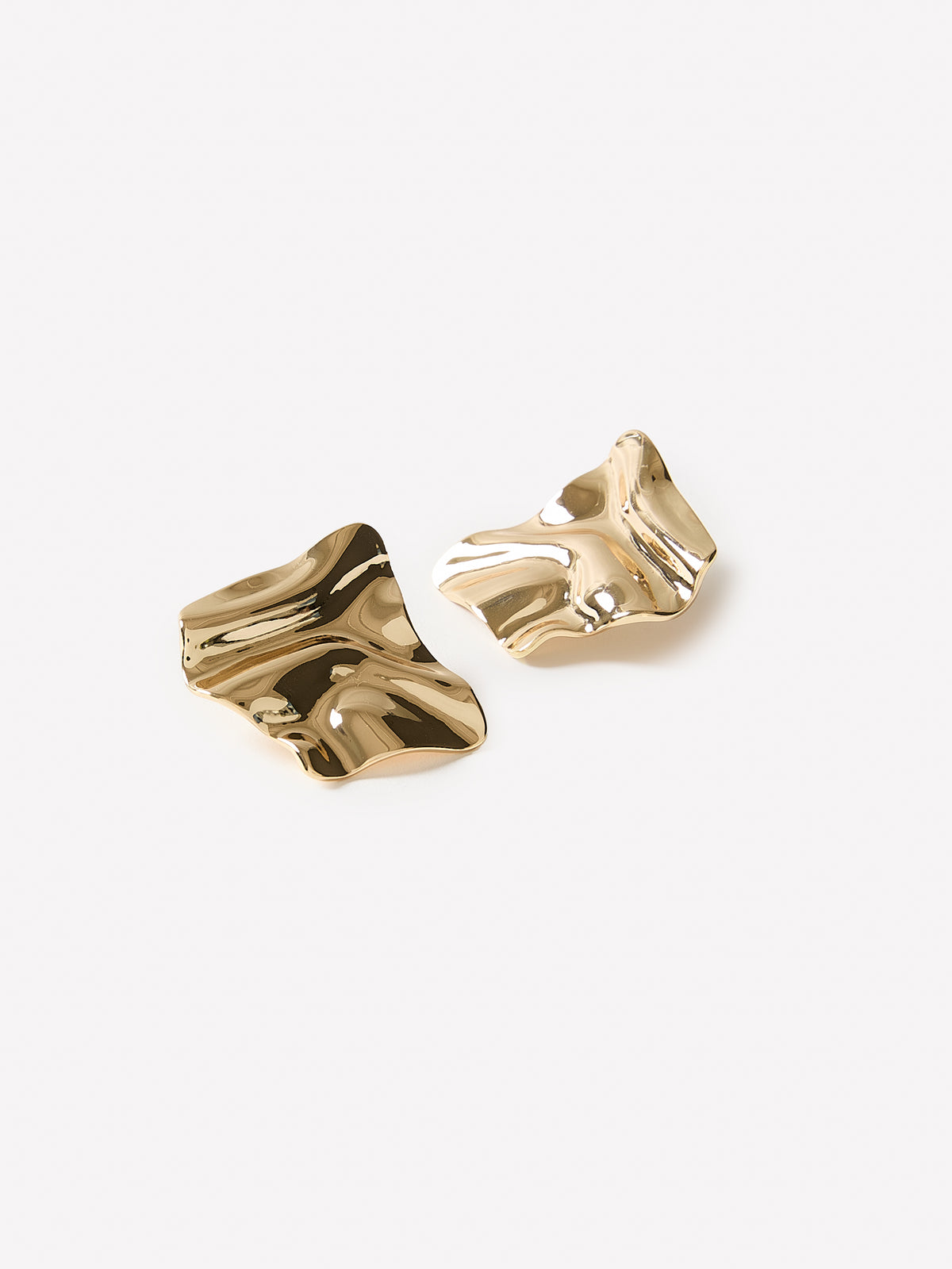 Statement Drapy Metal Earrings