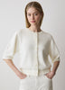 Knit Cotton Cardigan with Elbow Patches