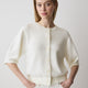 Knit Cotton Cardigan with Elbow Patches