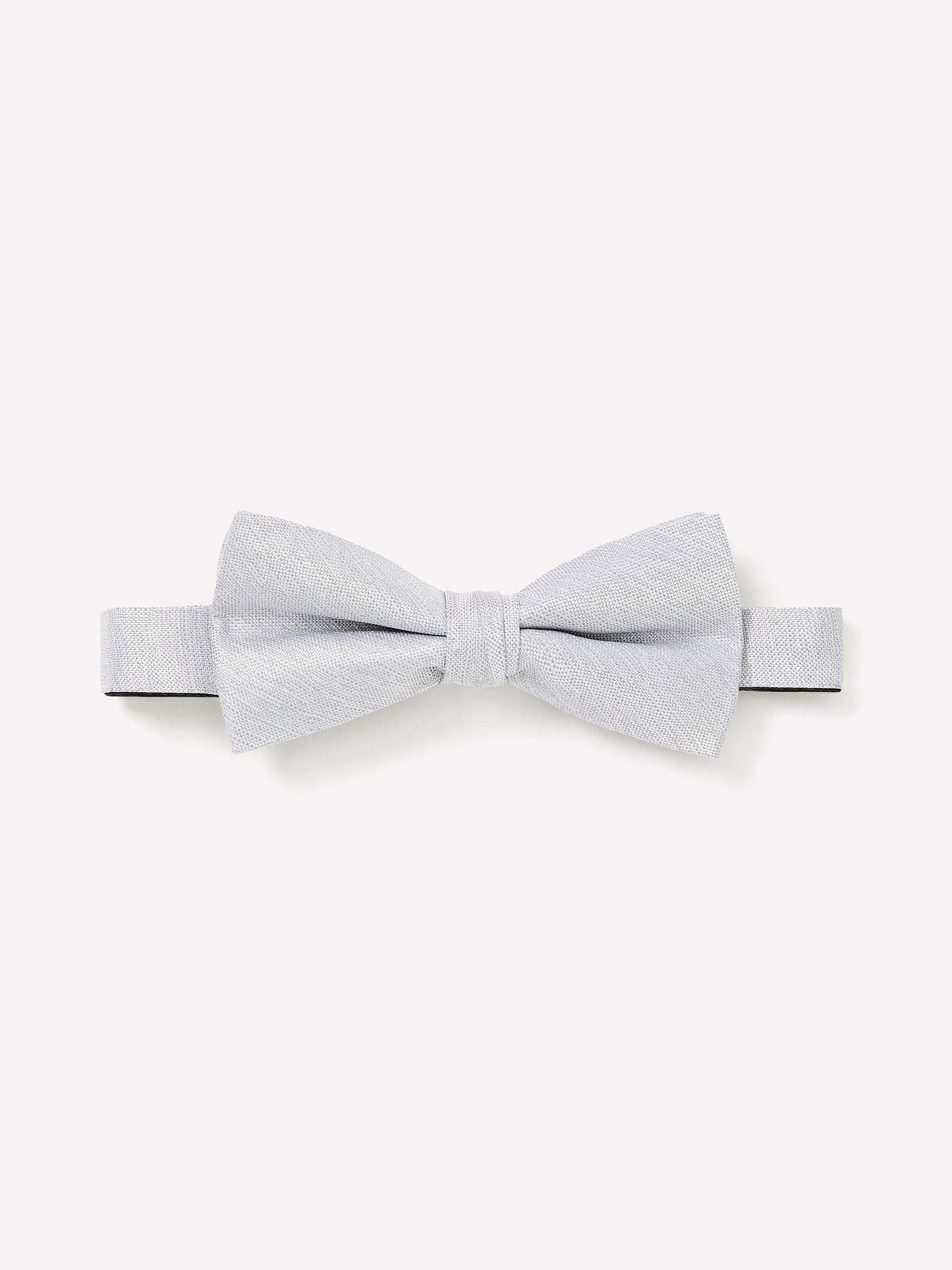 Woven Silk Bow Tie Regular Fit Light Grey