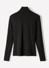 Knit Pullover Fitted Stretch Viscose Mock Neck