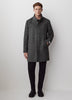 Classic Mock-Neck Wool Coat with Dickey
