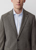 Slim Fit Woven Houndstooth Blazer