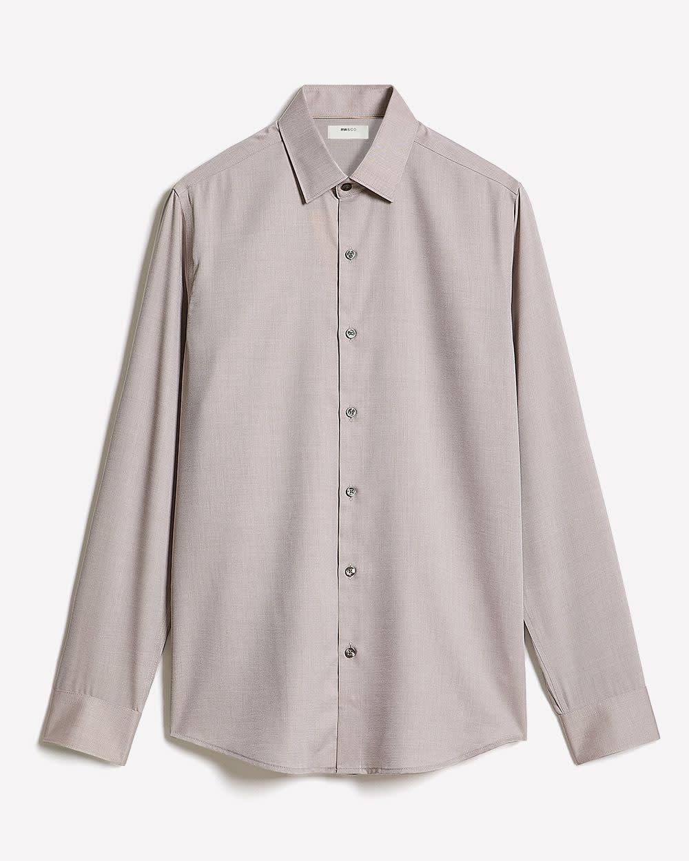Slim-Fit Solid Cotton Modal Dress Shirt | RW&CO. Slim-Fit Solid Cotton Modal Dress Shirt | RW&CO.