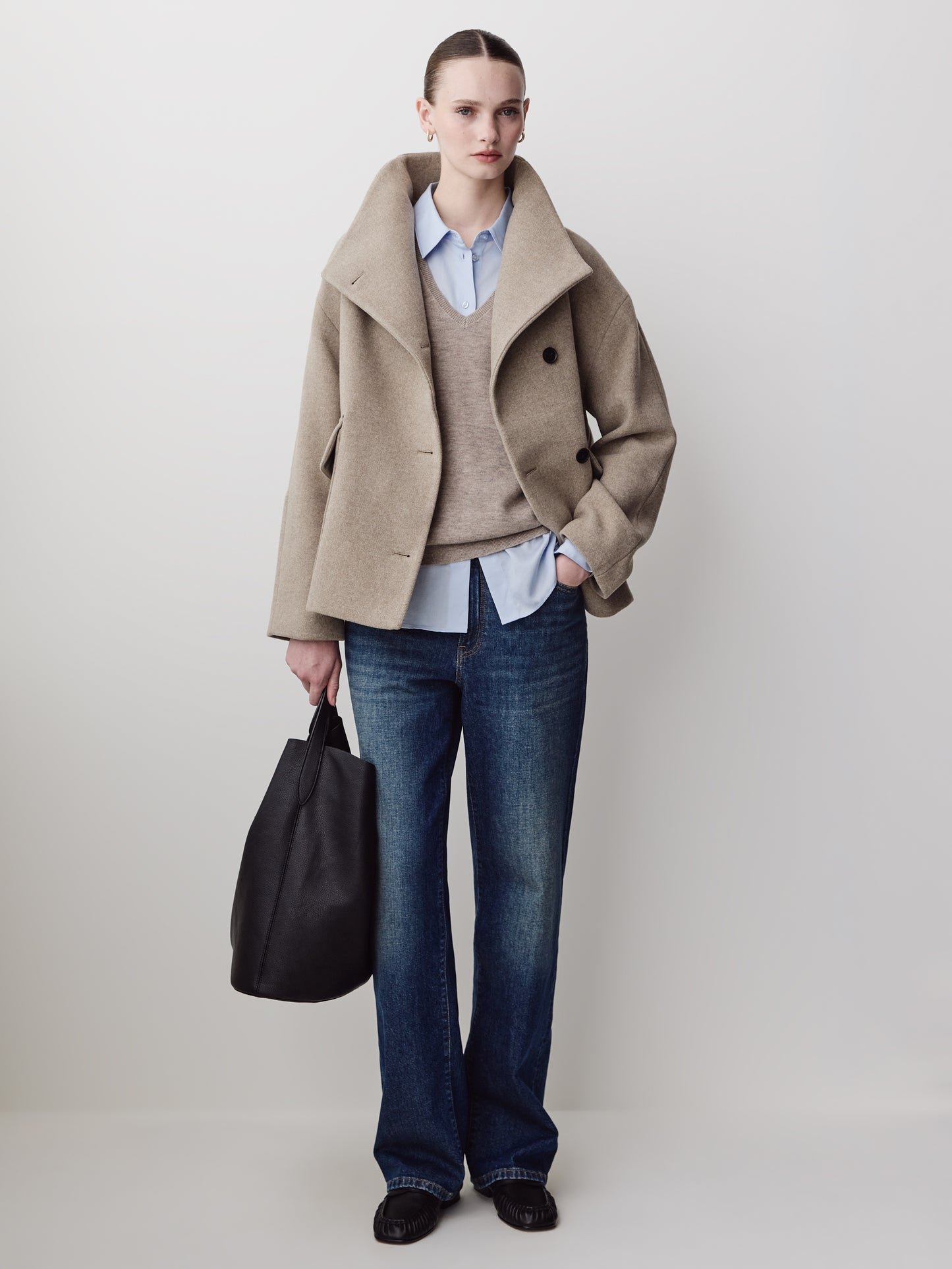 Woven Lyocell Drop Shoulder Shirt