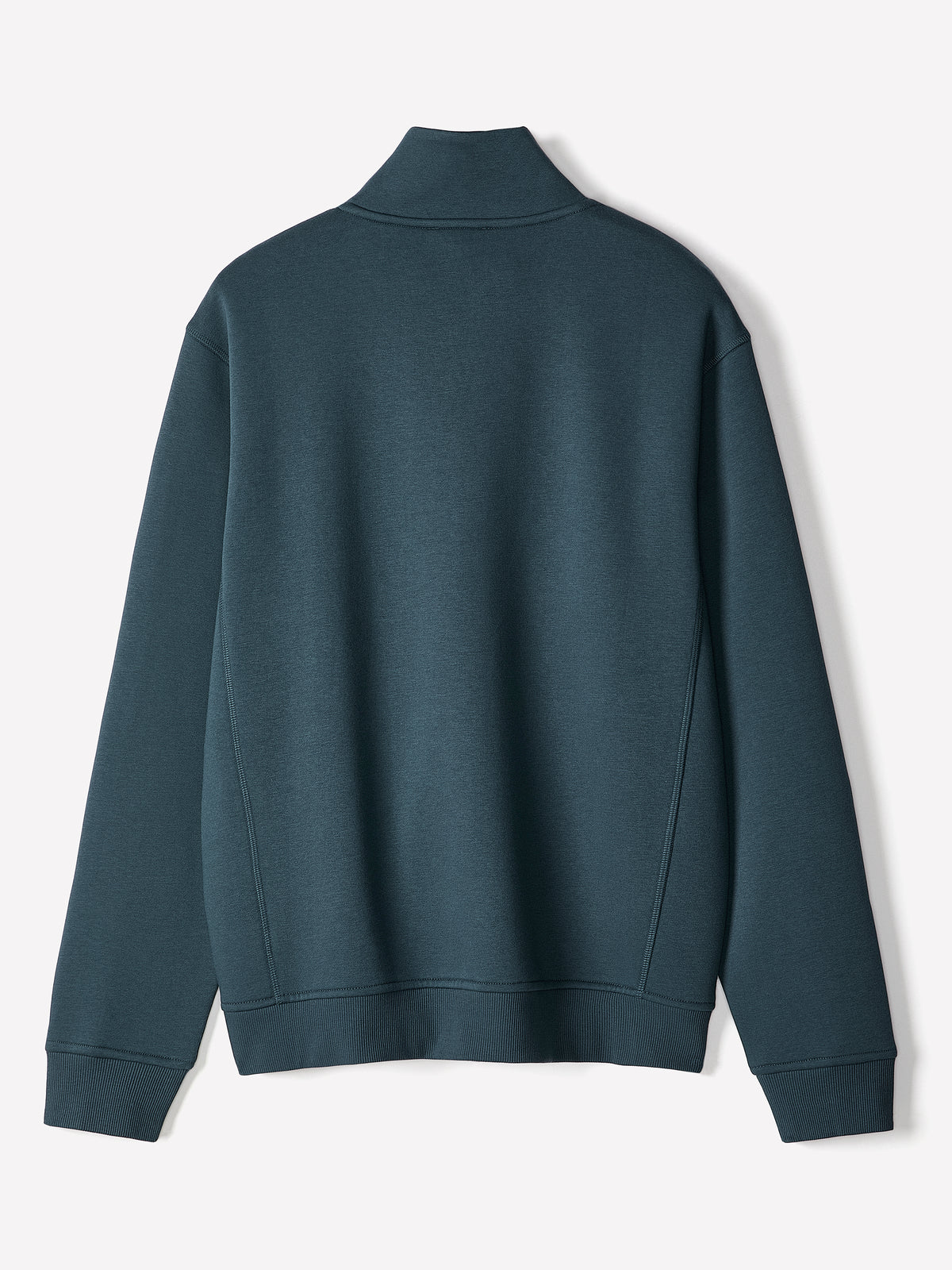 Long-Sleeve Half-Zip Mock-Neck Sweater