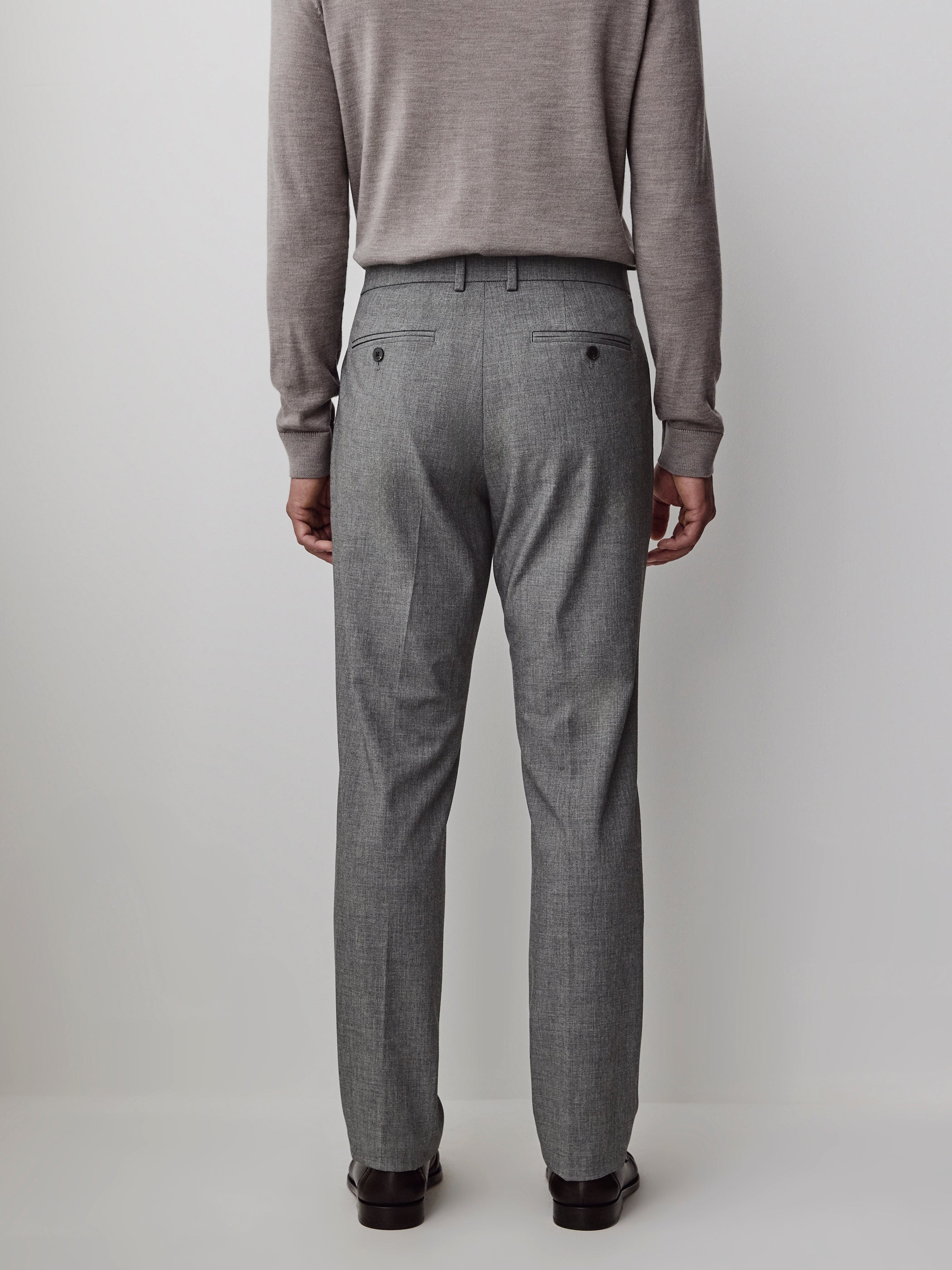 Slim-Leg Wool-Blend Pant