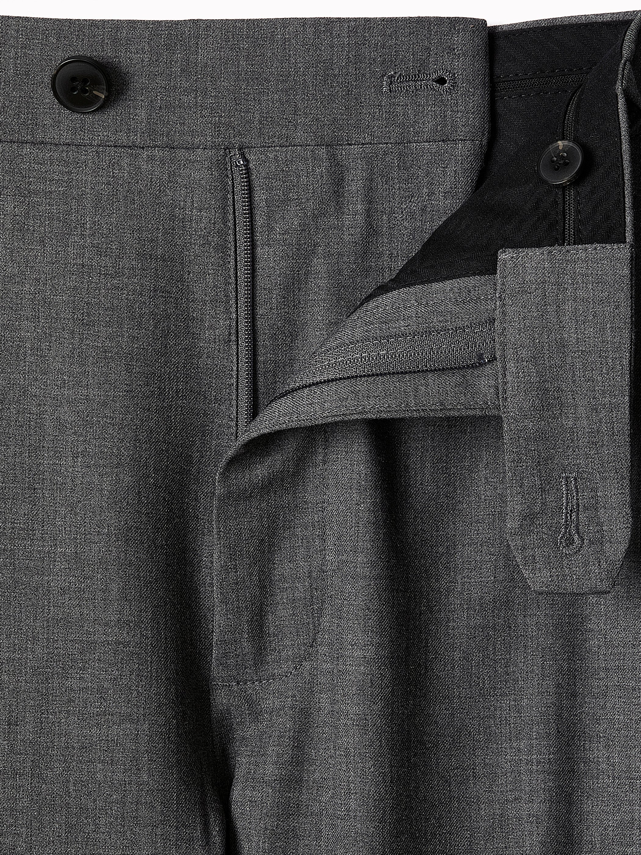 Slim-Leg Wool-Blend Pant