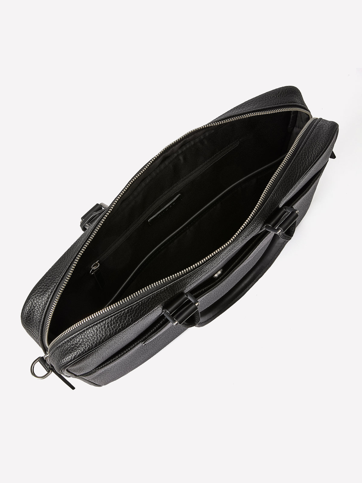 Faux Leather Briefcase with Handle