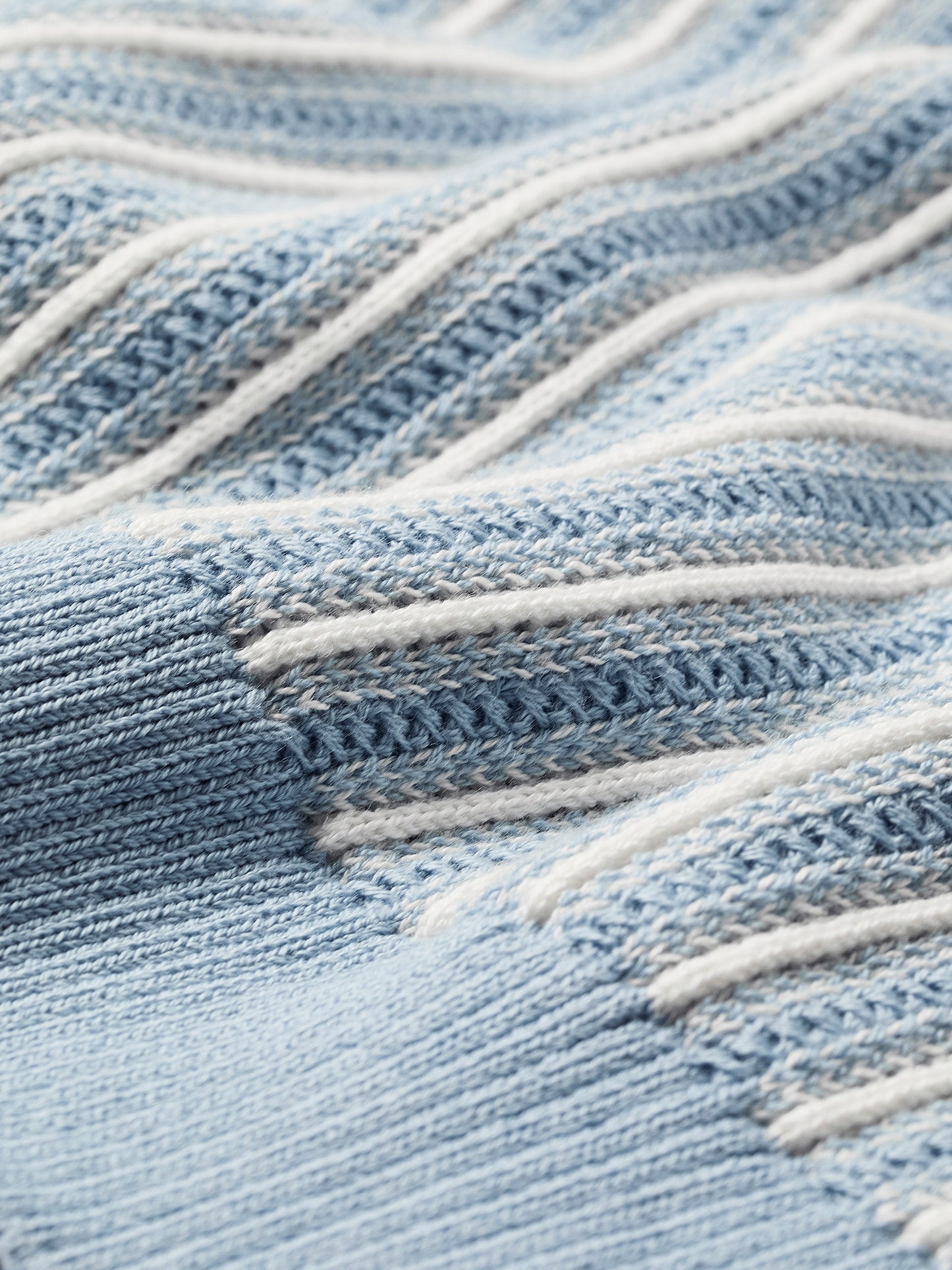 Striped Short-Sleeve Polo Sweater