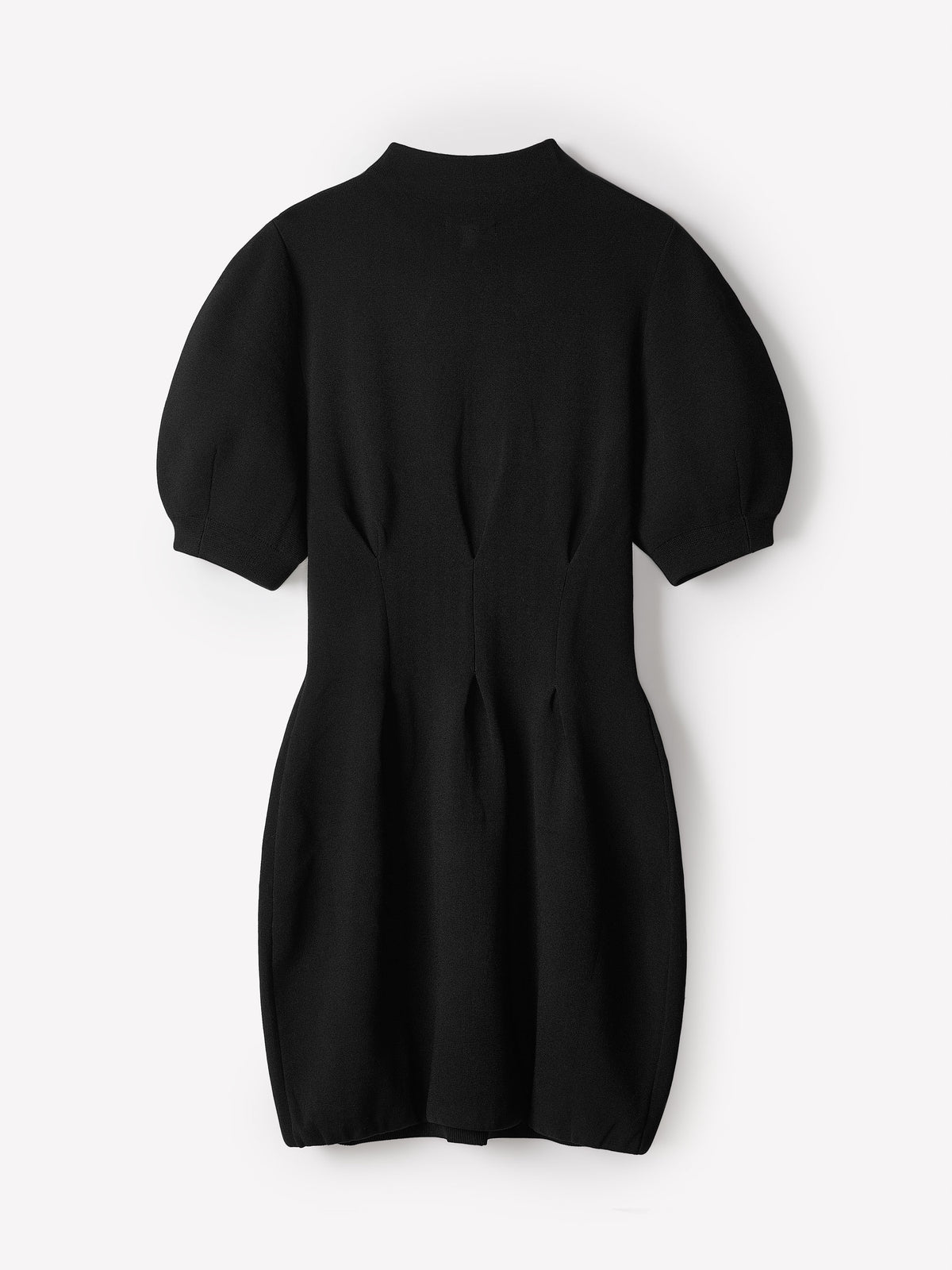 Short-Sleeve Mock-Neck Hourglass Sweater Dress