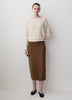 Off Shoulder Knit Sweater 100% Merino Wool