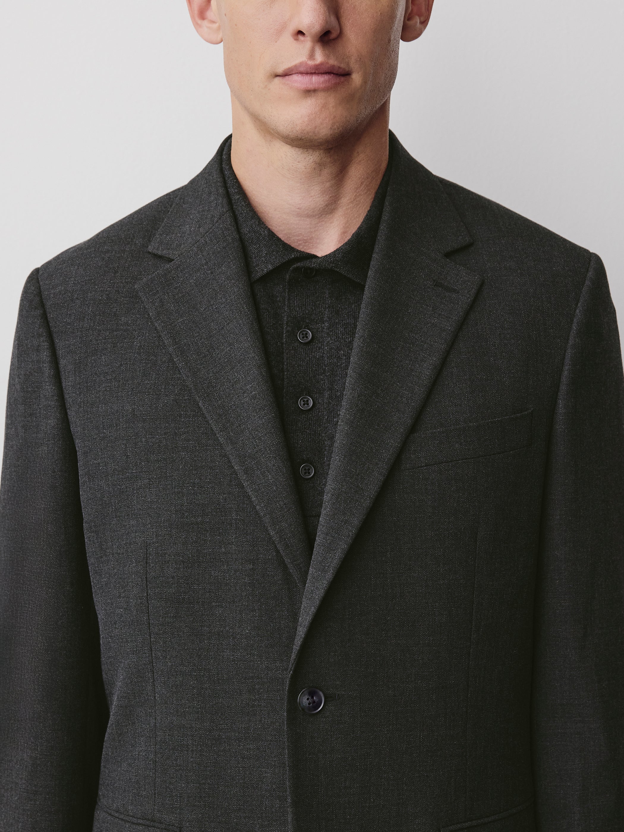 Straight-Fit Tech Suit Blazer