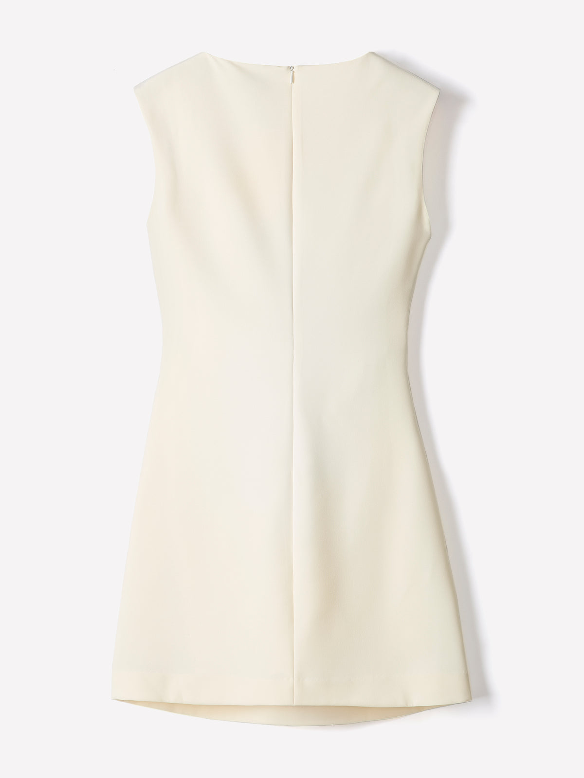 Sleeveless Crew-Neck Mini Dress