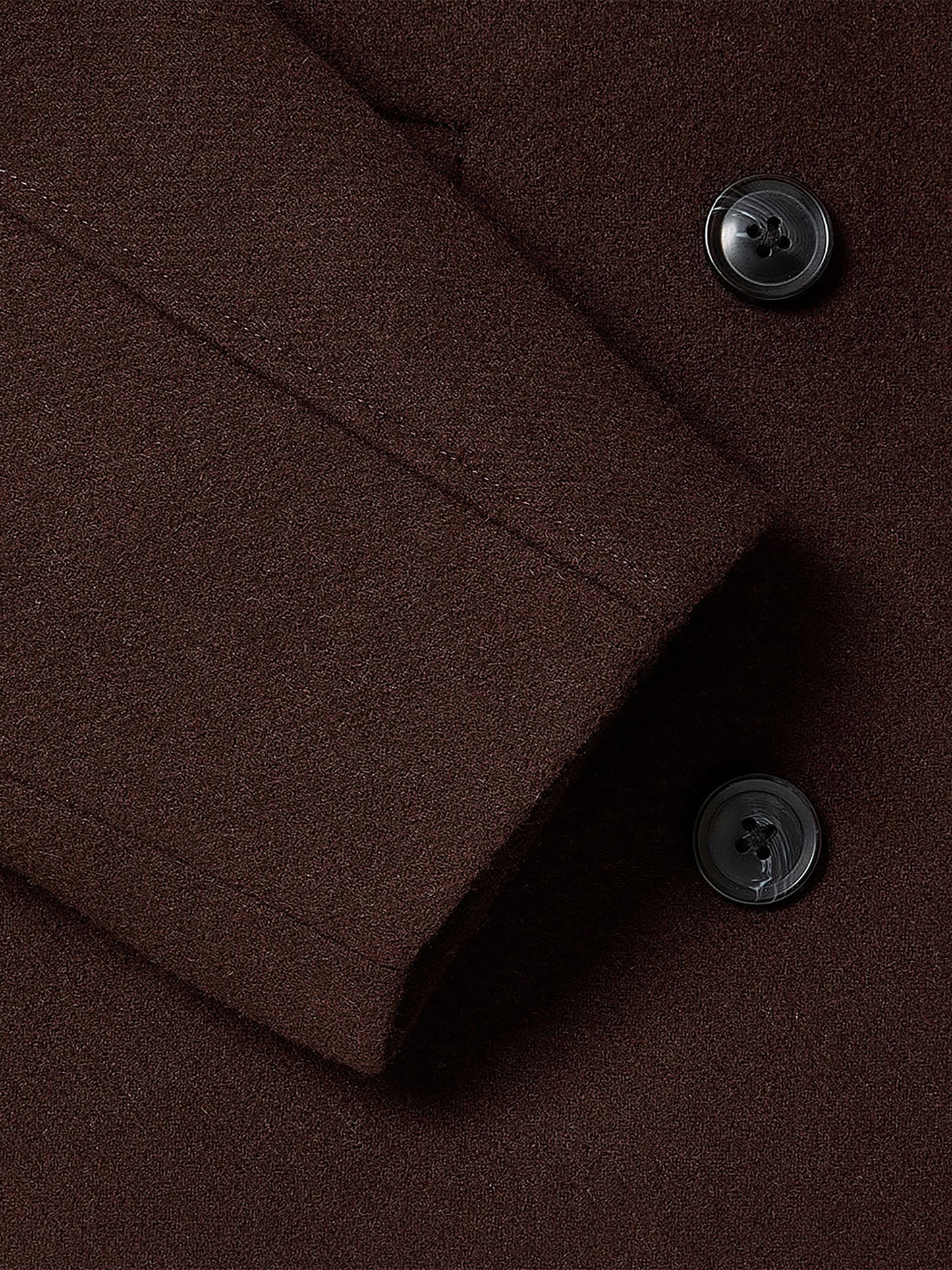 Wool-Blend Double-Breasted Coat