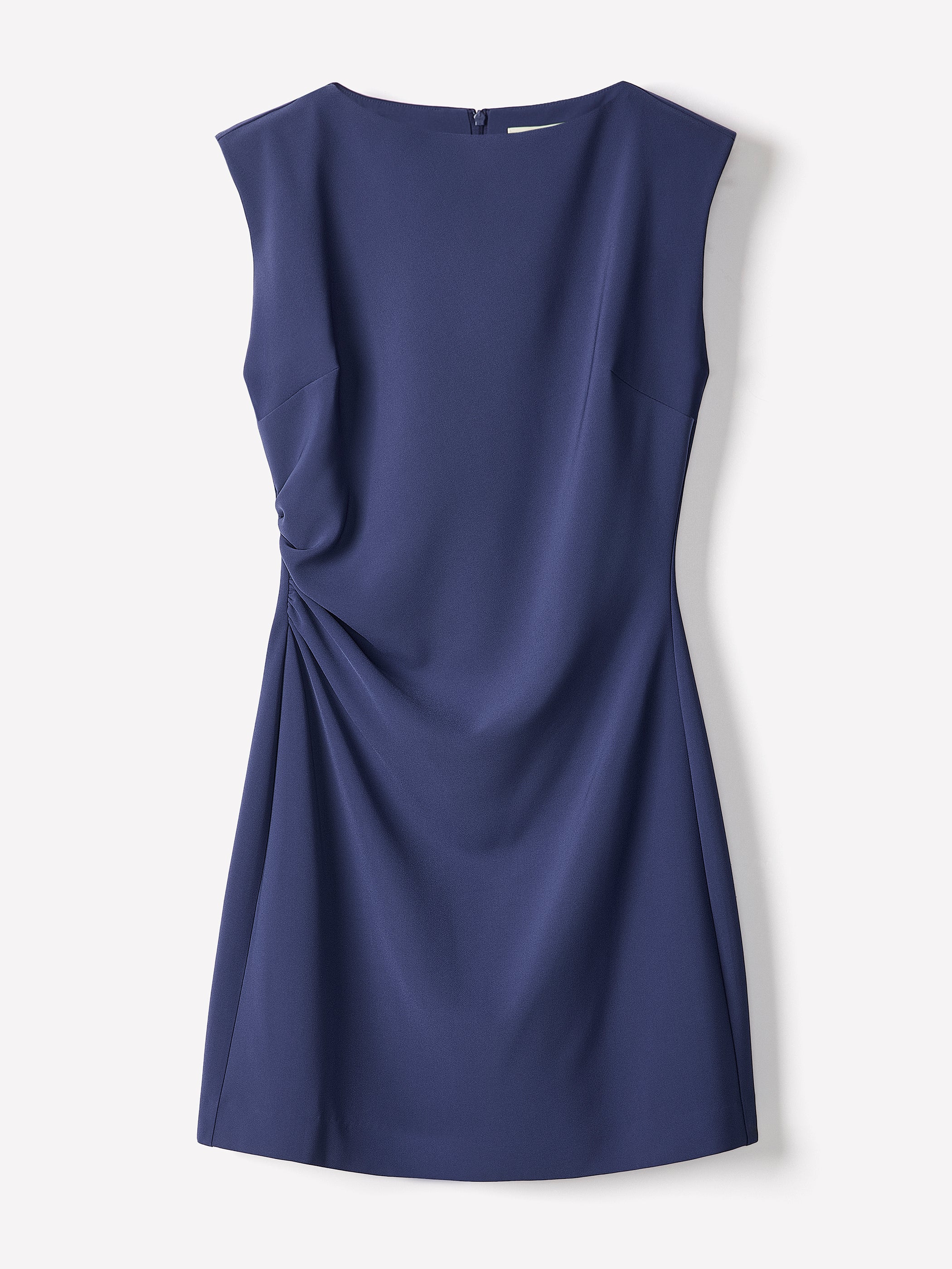 Sleeveless Crew-Neck Mini Dress
