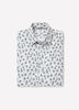 Slim-Fit Sateen Dress Shirt with Print