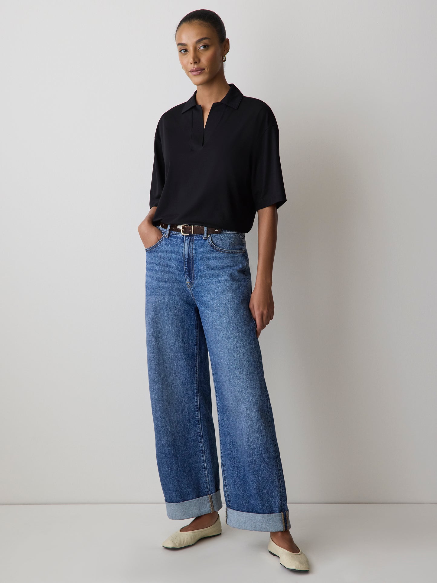 Piqué-Knit Short-Sleeve Polo