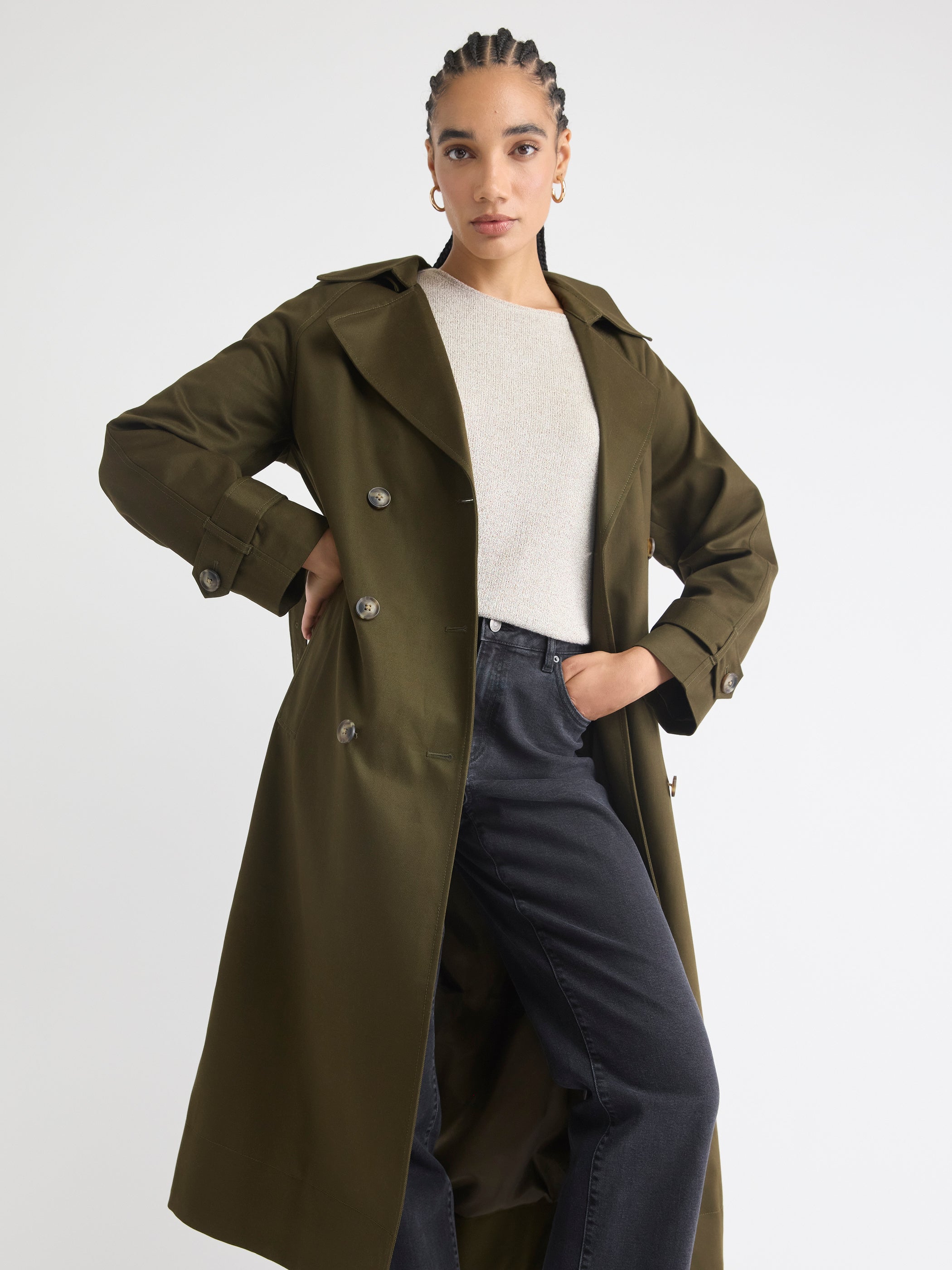 Haut en Tricot Bouclé à Col Rond et Manches Très Courtes