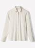 Woven Satin Long Sleeve Shirt