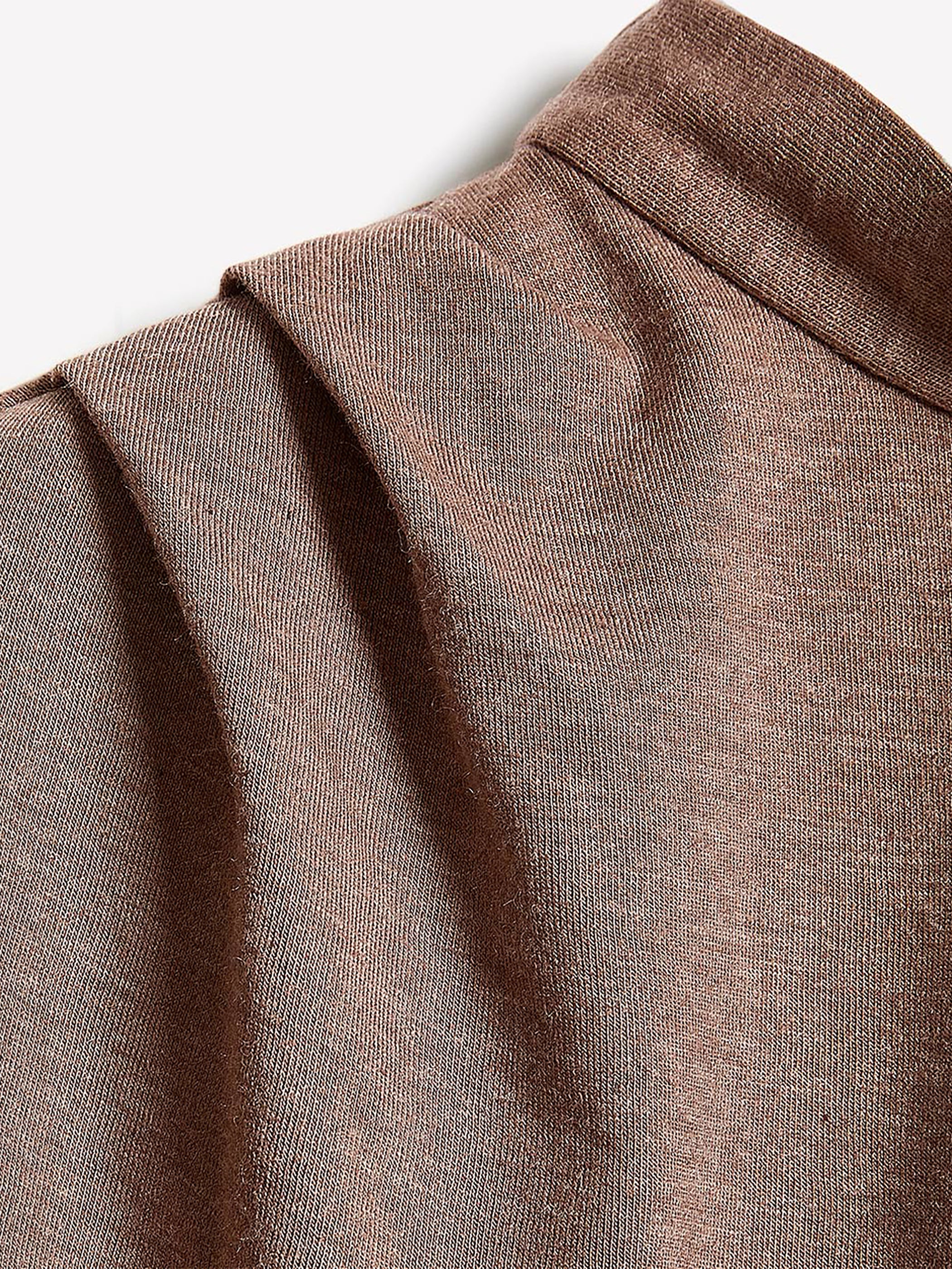 Haut à Manches Très Courtes et Col Montant à Cravate