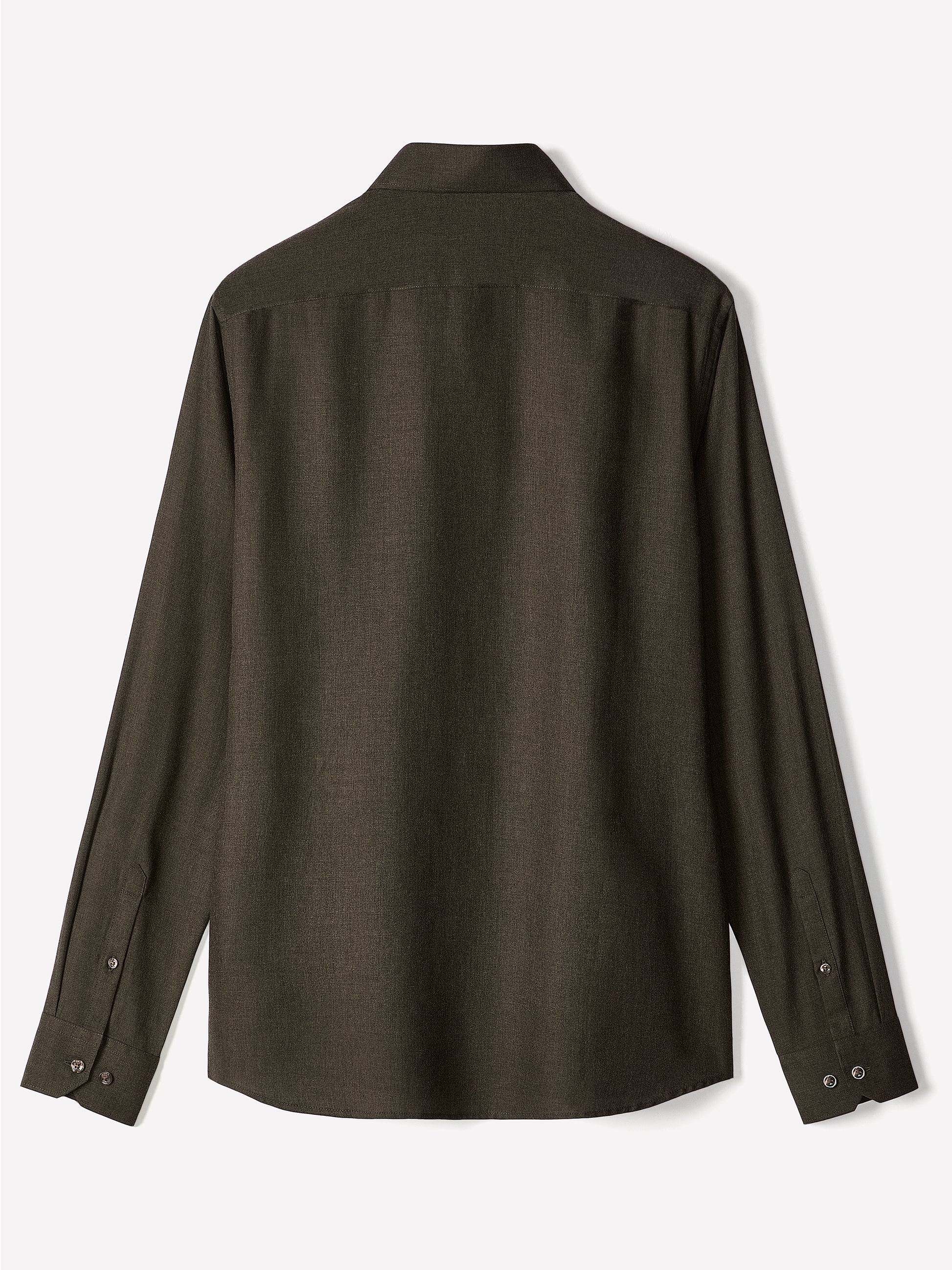 Tailored Lyocell Shirt with Stand-Up Collar