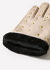 Leather Studded Gloves Sheepskin