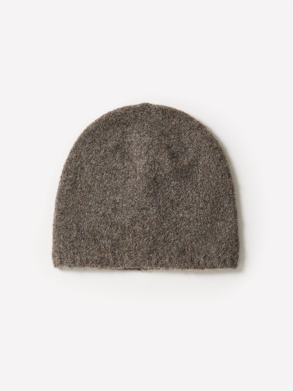 Ribbed Wool Blend Beanie Hat