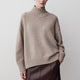 Long-Sleeve Mock-Neck Merino-Blend Sweater