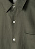 Mens Woven Linen Blend Shirt Regular Fit Short Sleeve