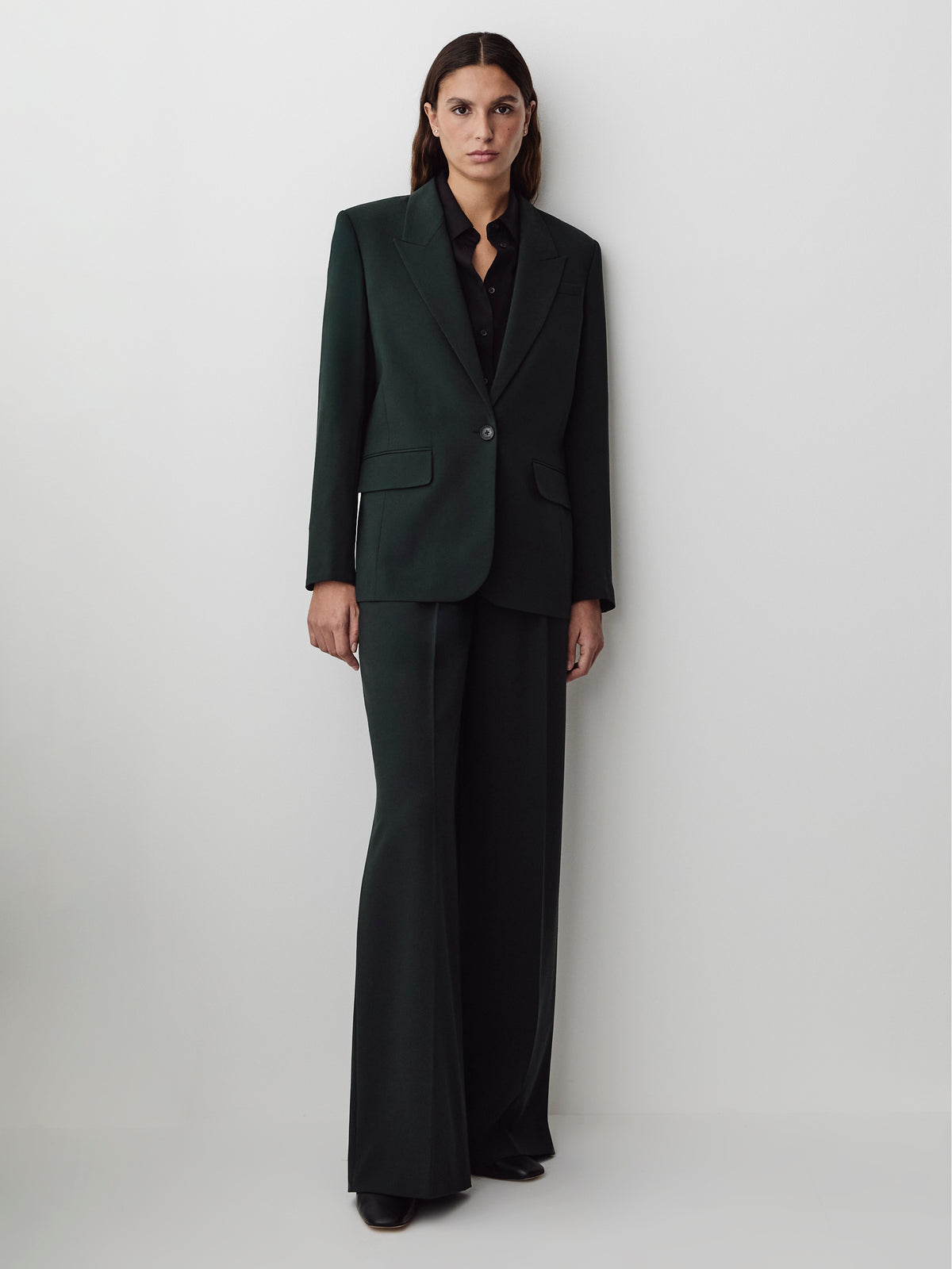 Relaxed-Fit One-Button Blazer