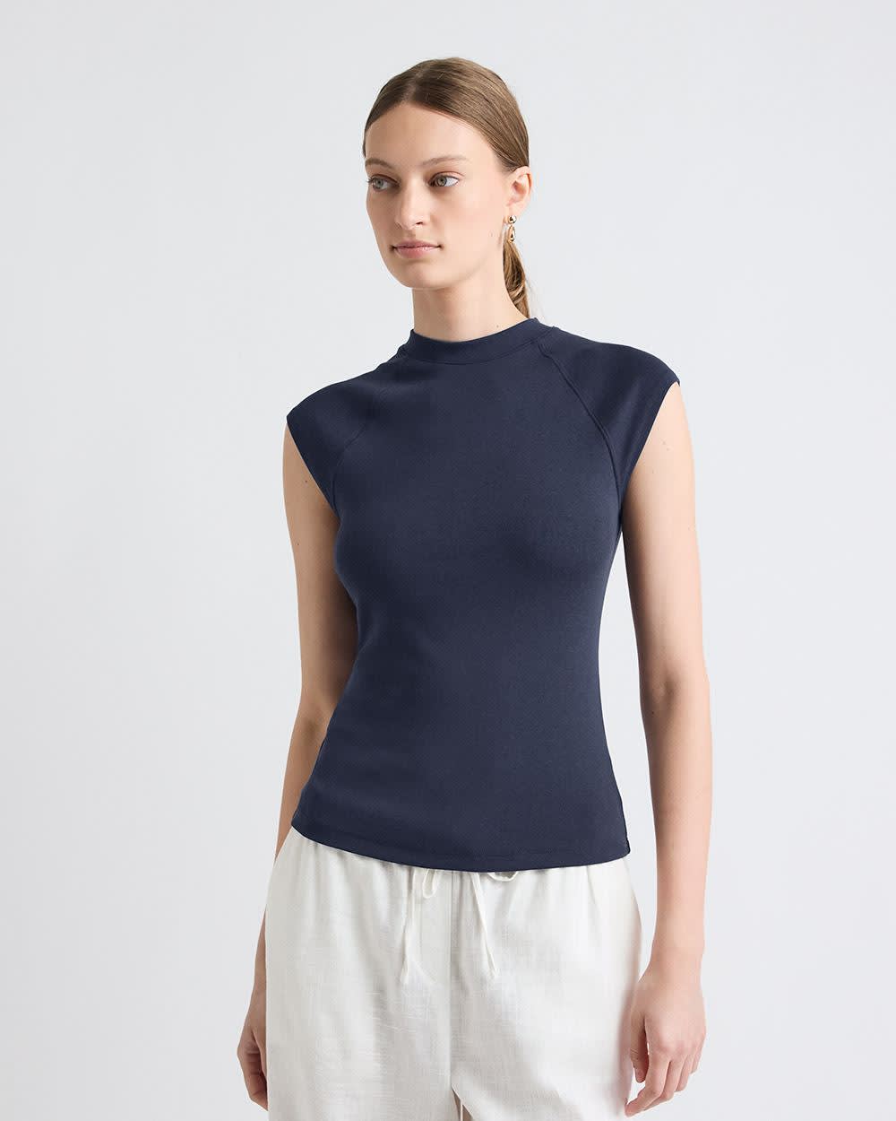 Extended-Sleeve Crew-Neck Tee
